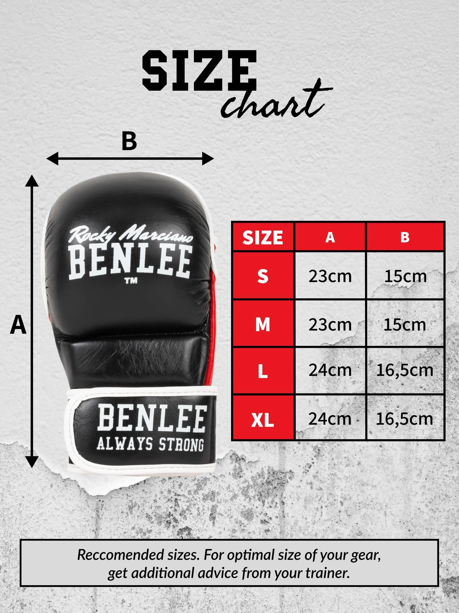 Benlee Leather MMA Sparring Glove Striker - Bolsa de Guantes de Boxeo