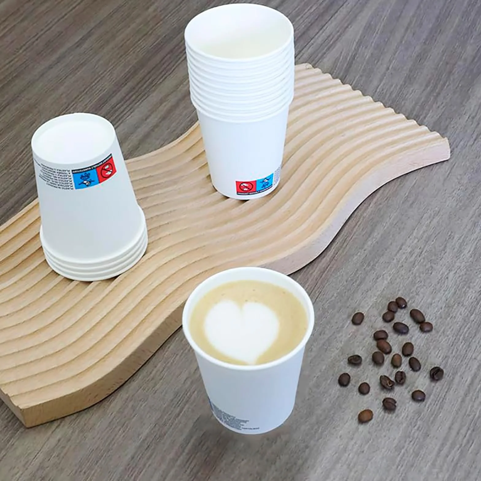 Adri Vasos de Café Desechables, 100 Blancos, 120 ml, para Bebidas Frías y Calientes 4 oz (100, Blanco, 120 ml)