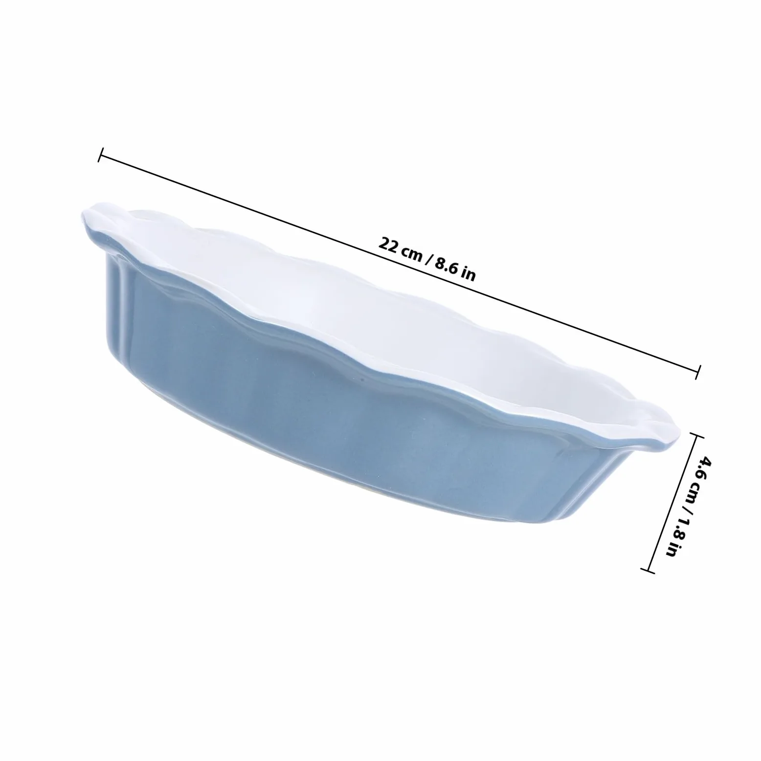 Sosoport Molde para Hornear Tartas de Cerámica Redondo, Antiadherente y Fácil de Limpiar, Fuente Profunda Adecuado para Pizza y Pastel de Calabaza en Cocina