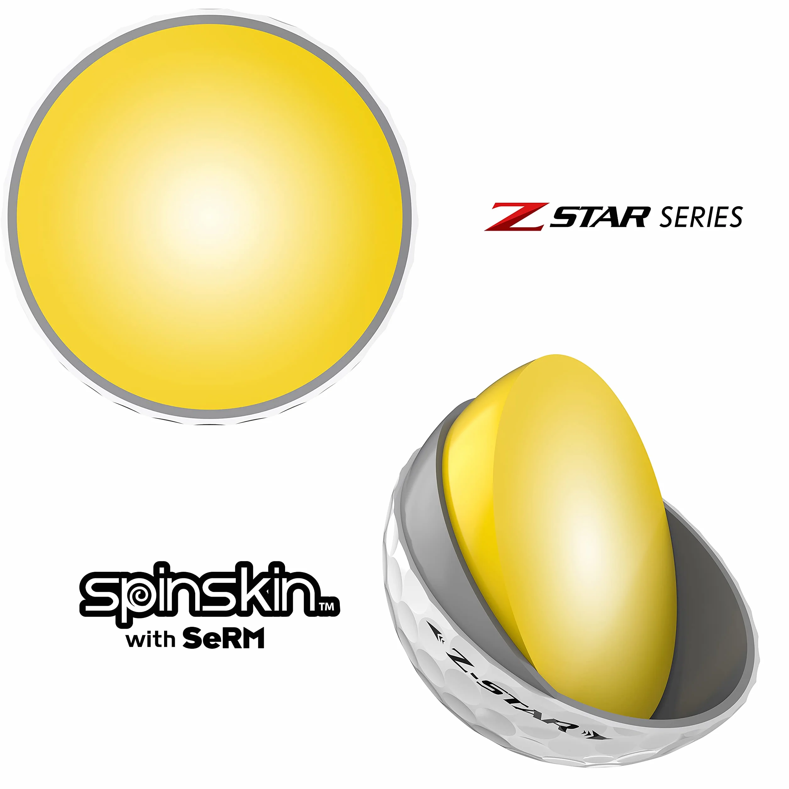 Srixon Z Star 7 Tour White 4 piezas Uretano bolas de golf docena