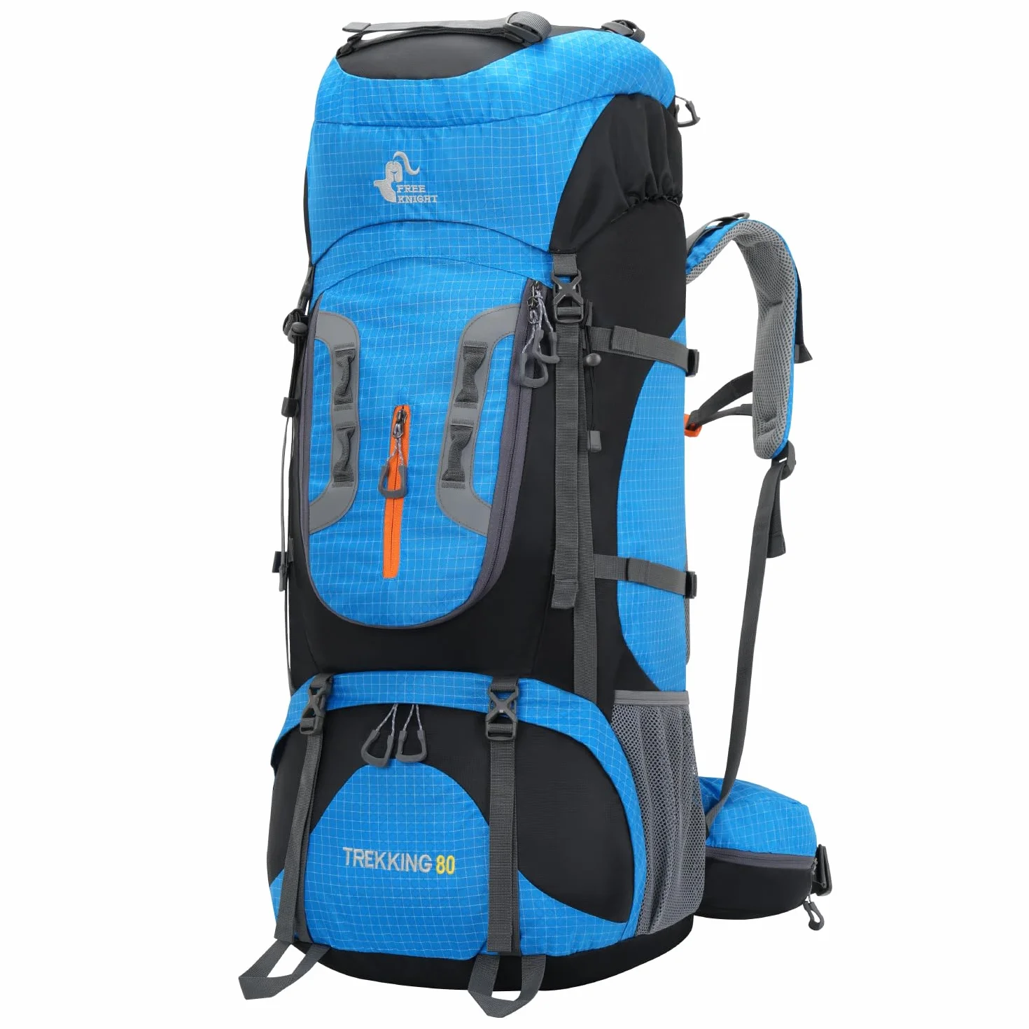 Bseash Mochila impermeable 80 L para senderismo camping con cubierta lluvia ligera deportes aire libre viajes escalada