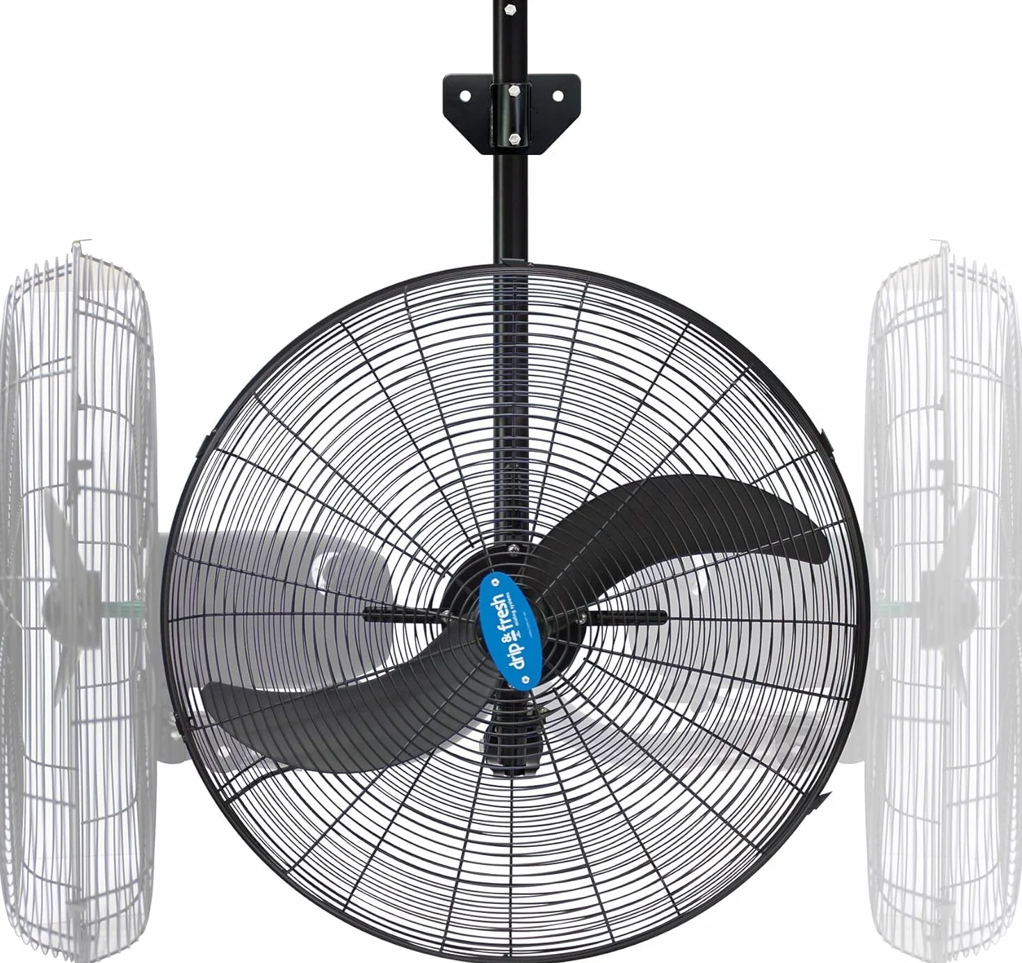 Drip&Fresh - Ventilador 2 Palas 24" C/Soporte Pared IP55 200W