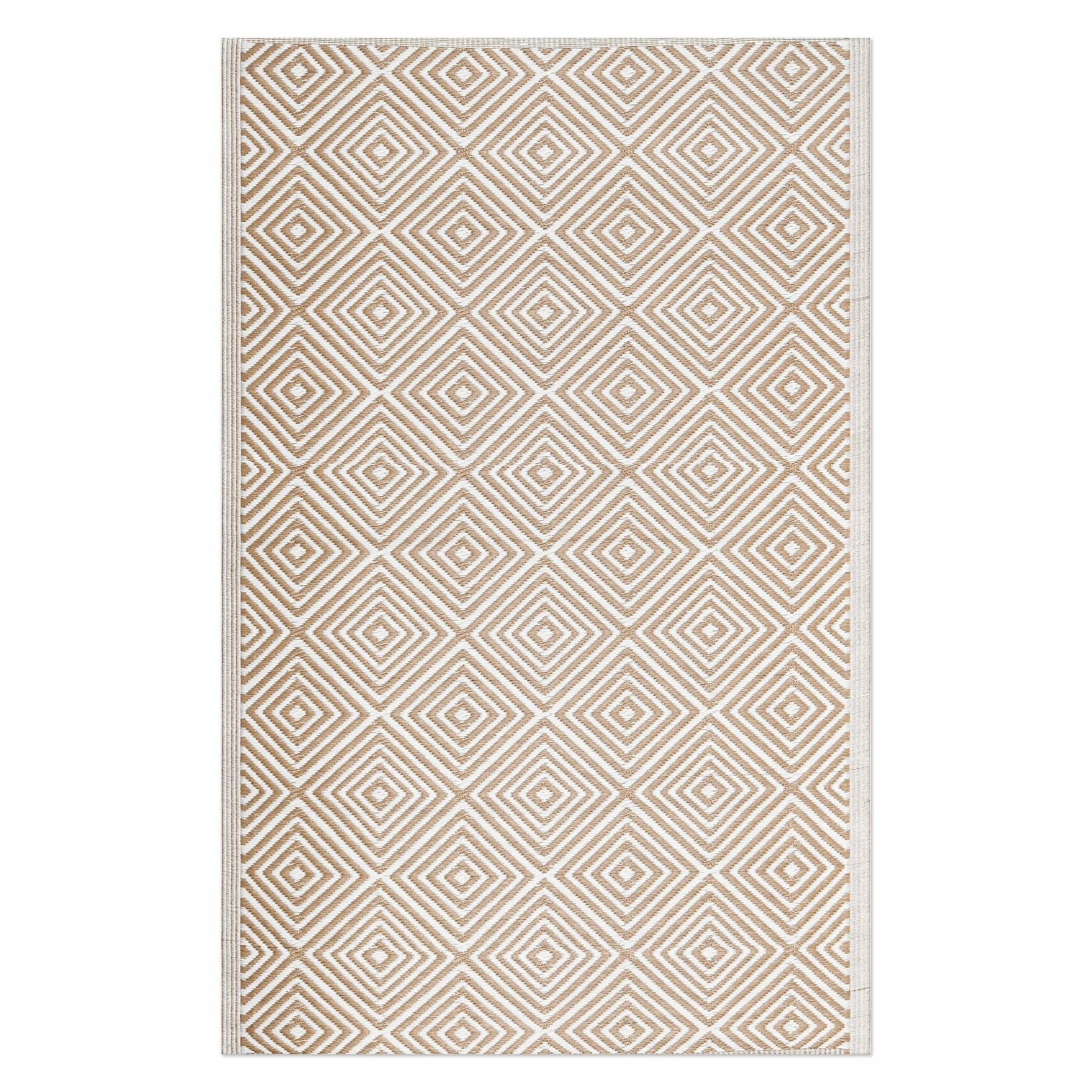 JEMIDI Alfombra para Exteriores 180 x 120 cm - Alfombra de Polipropileno para Exterior jardín terraza balcón - Resistente a la Intemperie y Lavable