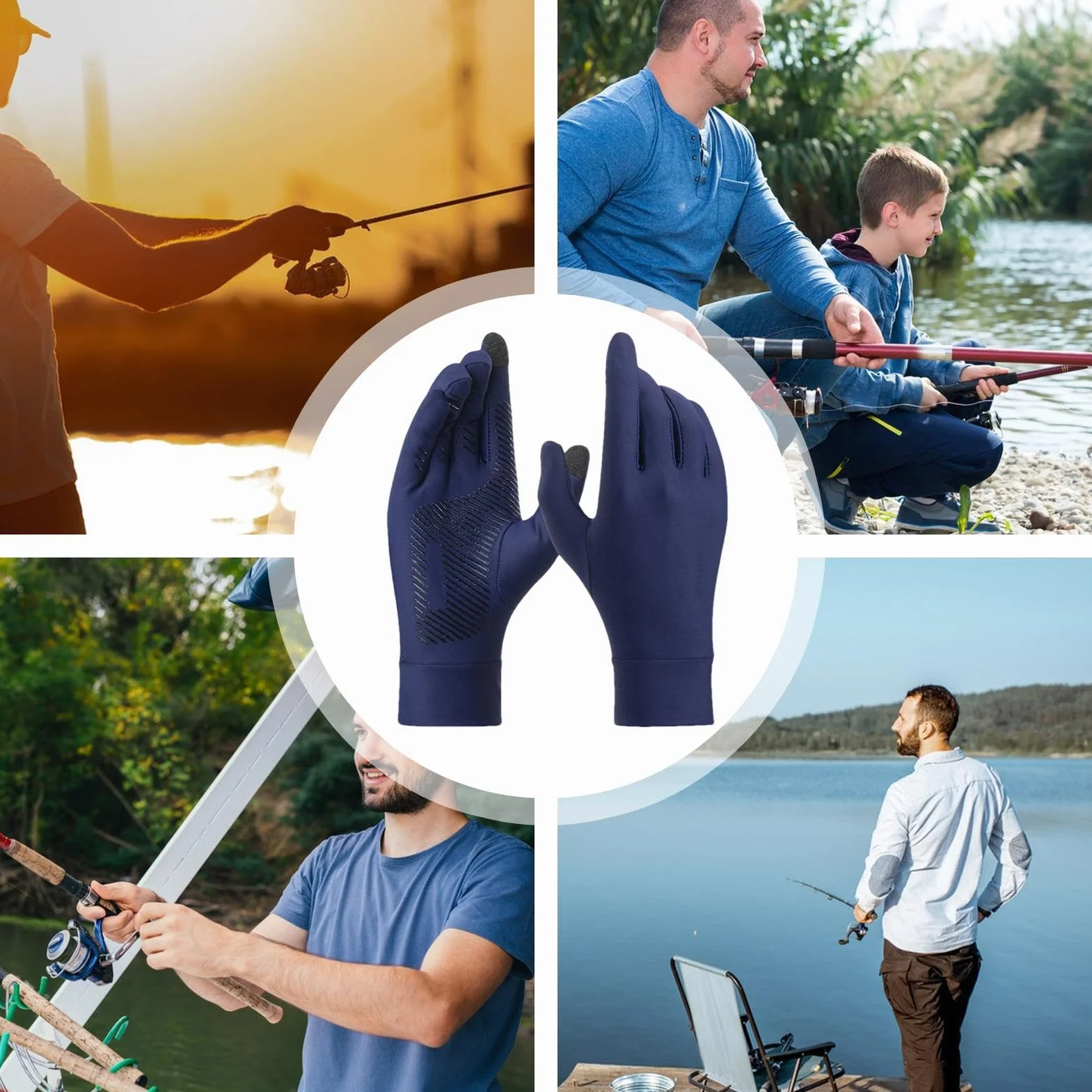 Guantes de protección solar UV para mujer - Guantes de conducción verano antideslizantes de seda de hielo