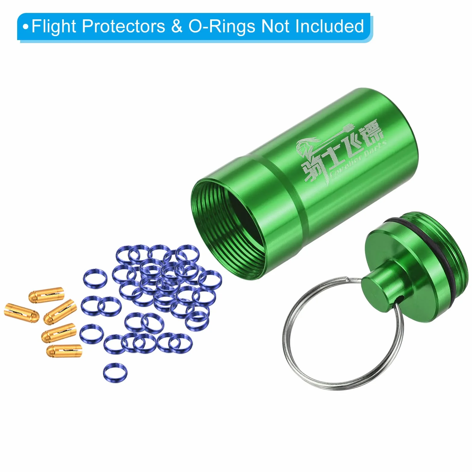 PATIKIL Caja de Almacenamiento Portátil para Dardos, Estuche Duradero para Dardos, Organizador de Accesorios para Dardos, Verde