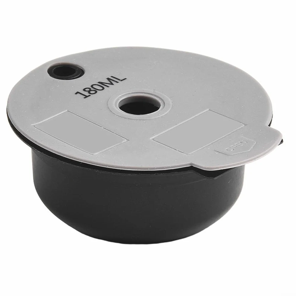 Filtro de cápsulas de café reutilizable para máquinas Bosch, cápsula de café con tapa de silicona y cepillo de limpieza, malla densa para un sabor rico