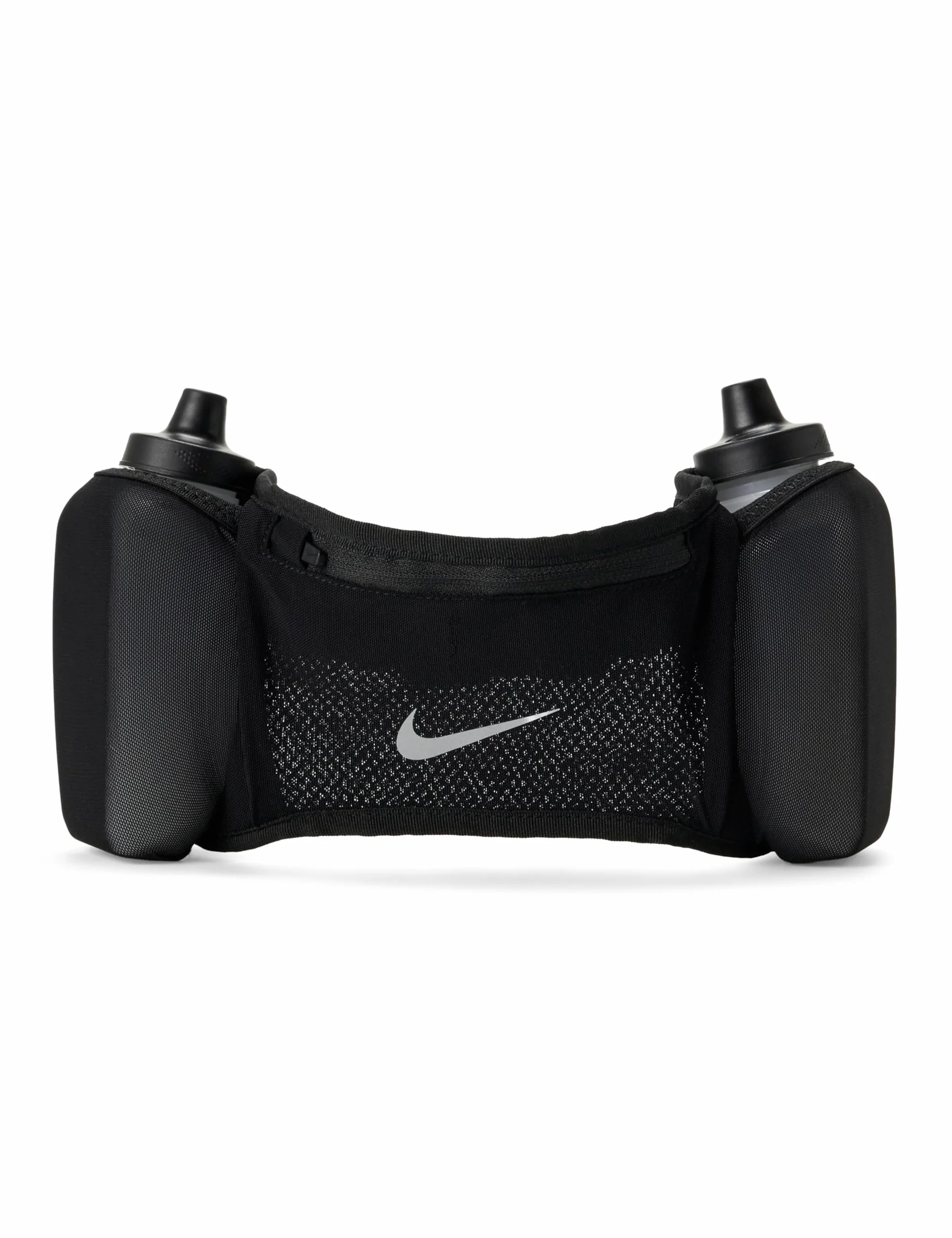Nike Flex Stride Dbl Cinturón de Botellas Black/Black/Silver 709ml