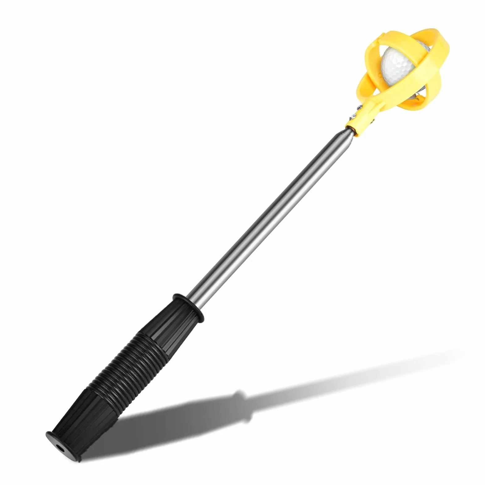 Cocoarm Pelota de golf Retriever, acero inoxidable, telescópica, pala de golf. Pala de recogida para putter, accesorios de golf, regalos para golfistas, 39-215 cm