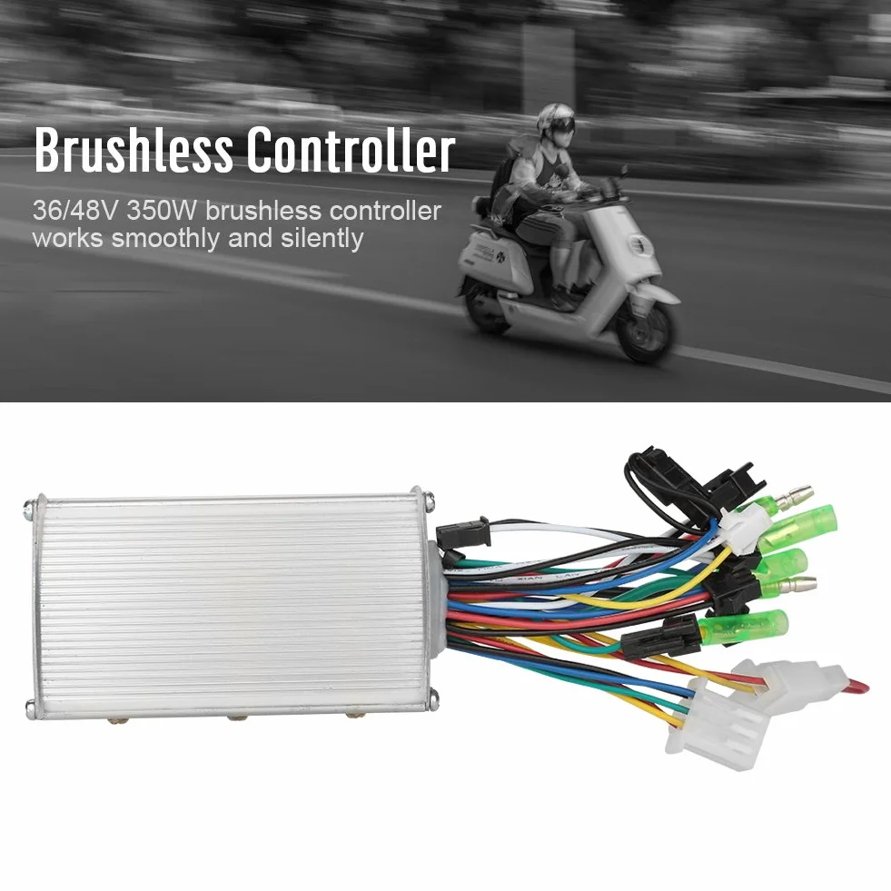 Motor eléctrico sin escobillas 36V 48V 350W aleación de aluminio para bicicleta eléctrica