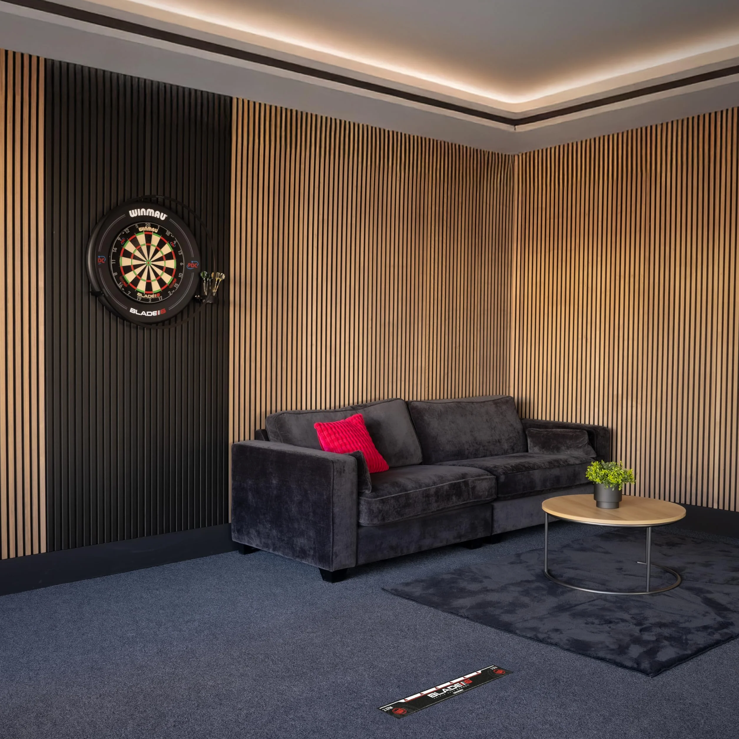 WINMAU Dardos Oche Líneas Marcador de Línea de Lanzamiento Alta Visibilidad
