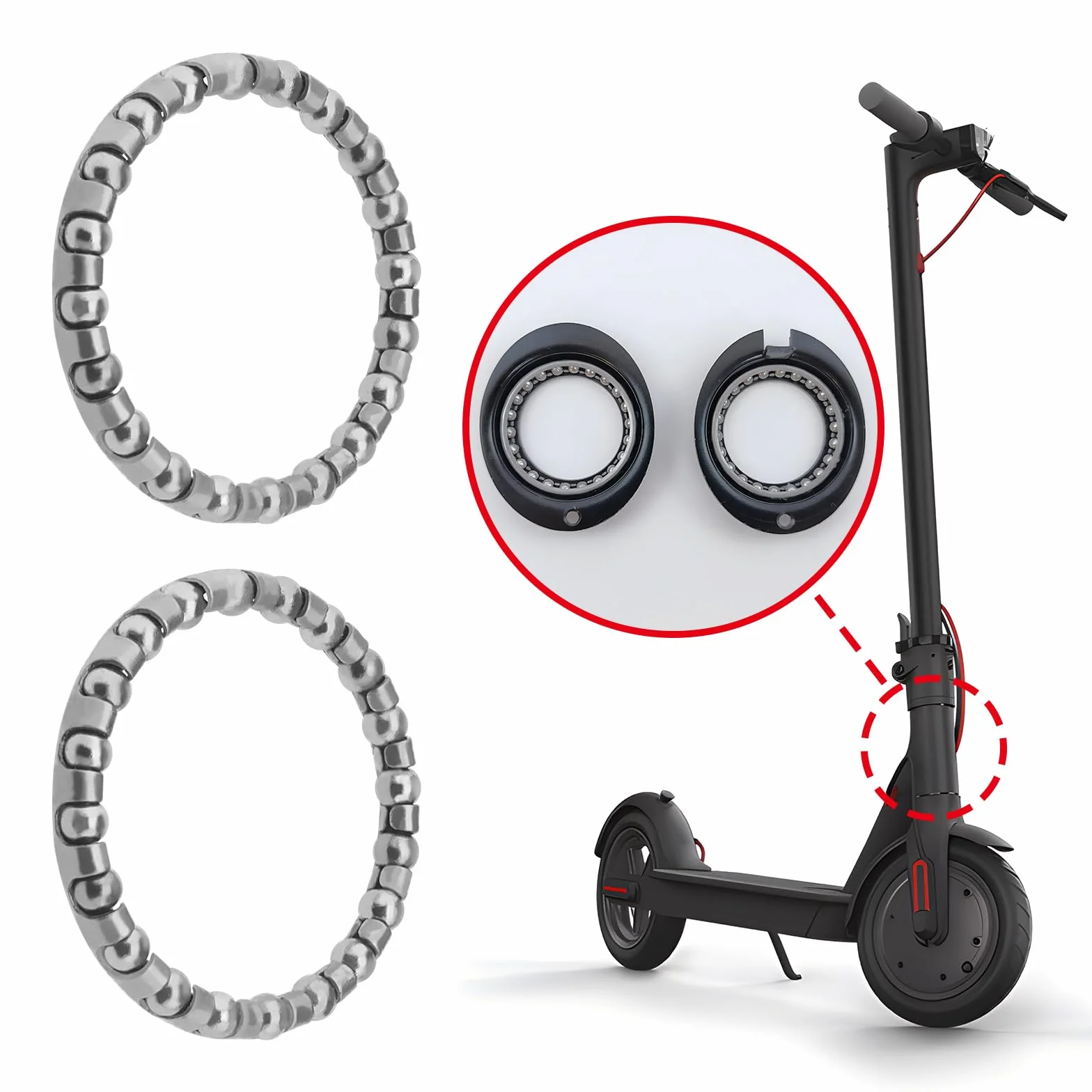Xiaomi M365 1S 3 Essential Pro 2 Rodamiento de Scooter Eléctrico 4 Piezas Juego de Reparación