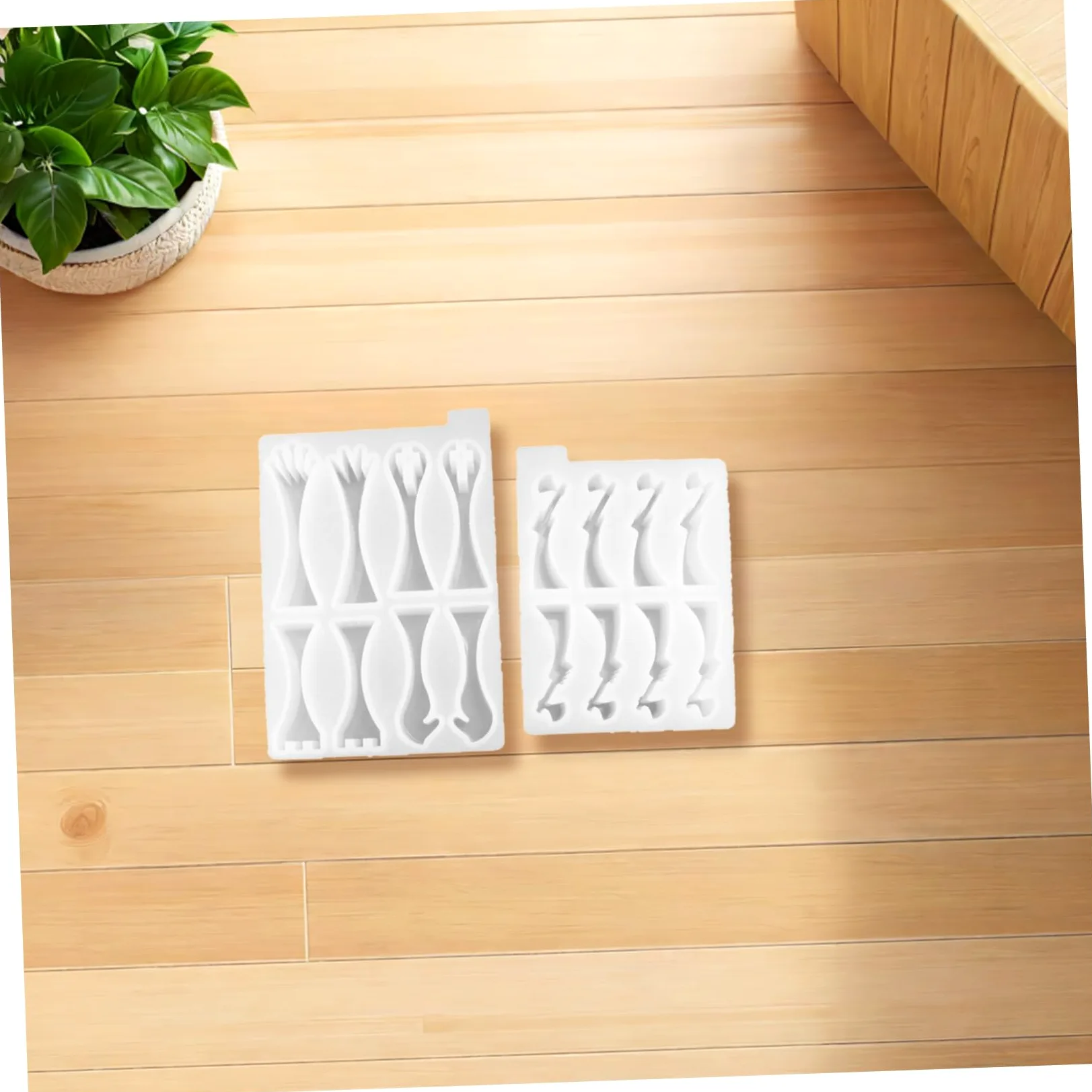 FRCOLOR Molde de Silicona Fácil Desmoldeo para Piezas de Ajedrez 3d 2 Piezas Reutilizable y Flexible para Resina Epoxi Adecuado para Manualidades DIY Infantiles