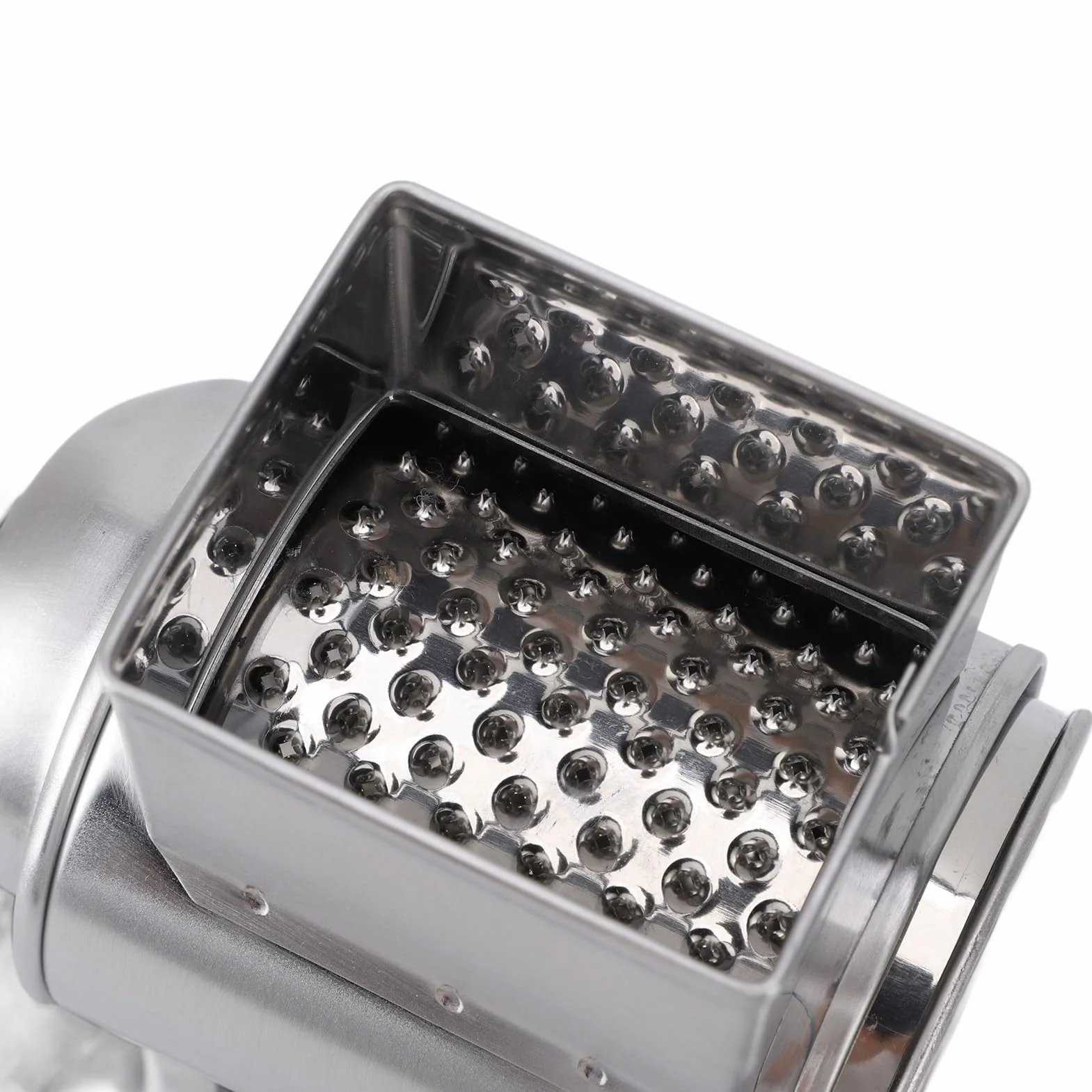 Rallador de Verduras Manual Duradero con Manivela y Ventosa para un Funcionamiento Estable en la Cocina del Hogar (marrón claro)