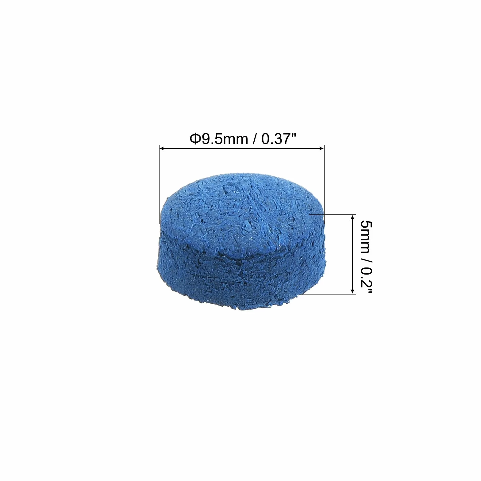 PATIKIL Puntas de Taco de Billar de 9mm, Paquete de 30 Puntas de Repuesto para Taco de Billar, Puntas de Taco de Billar de Piscina, Azul