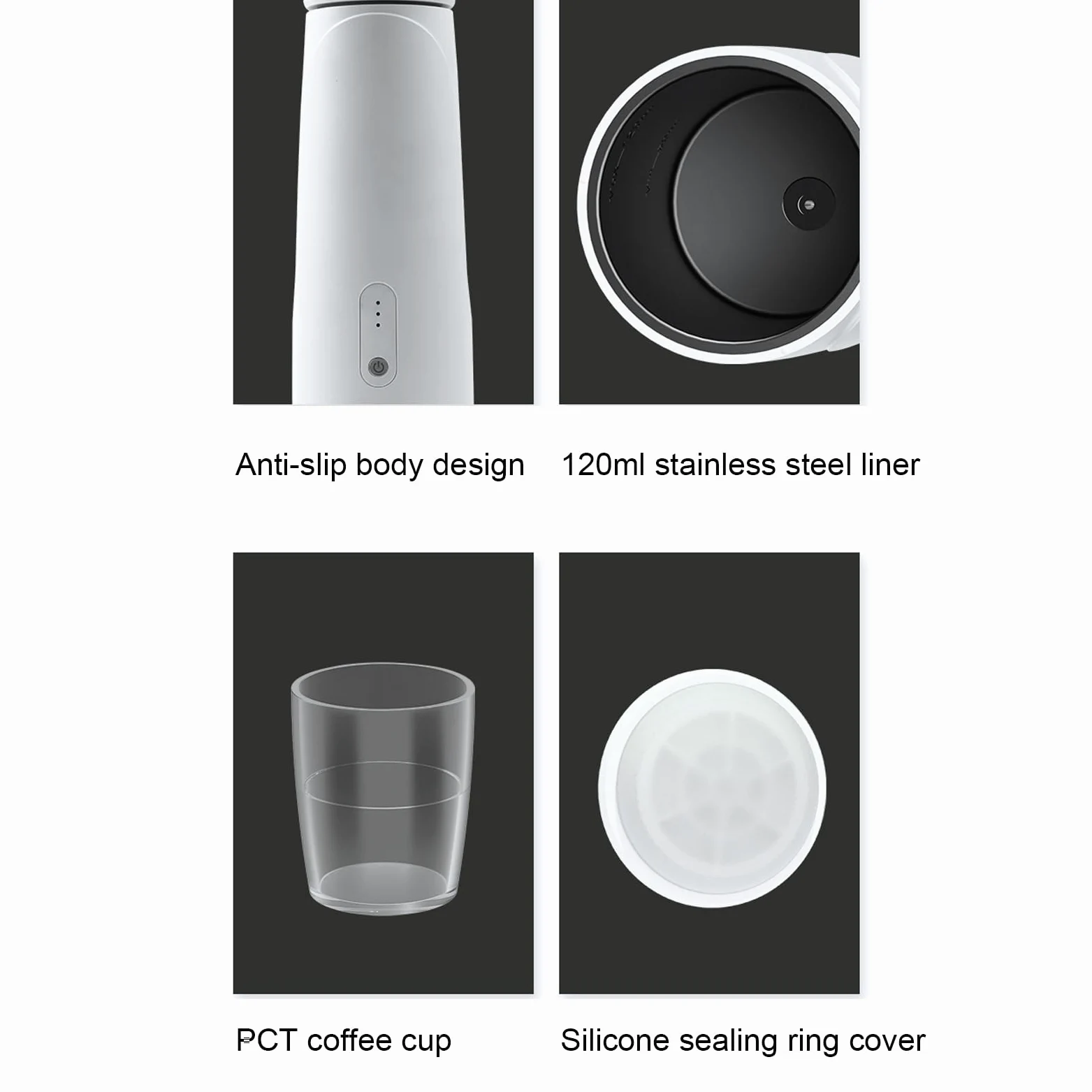 eléctrica portátil con calefacción automática, máquina de café portátil para preparar 50 tazas, viaje de negocios (Nespresso Edición Cápsula)
