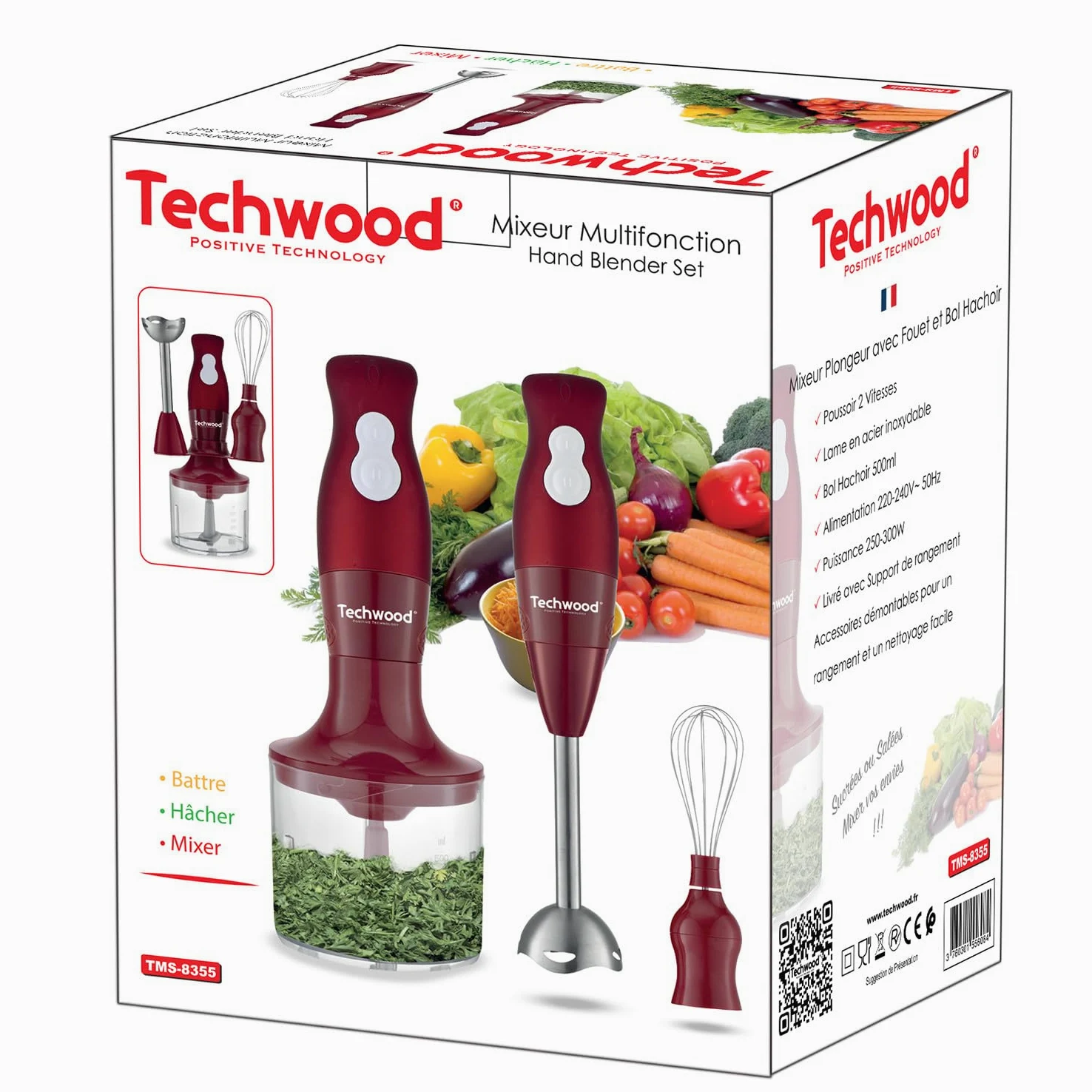 Batidora multifunción - 300 W Techwood