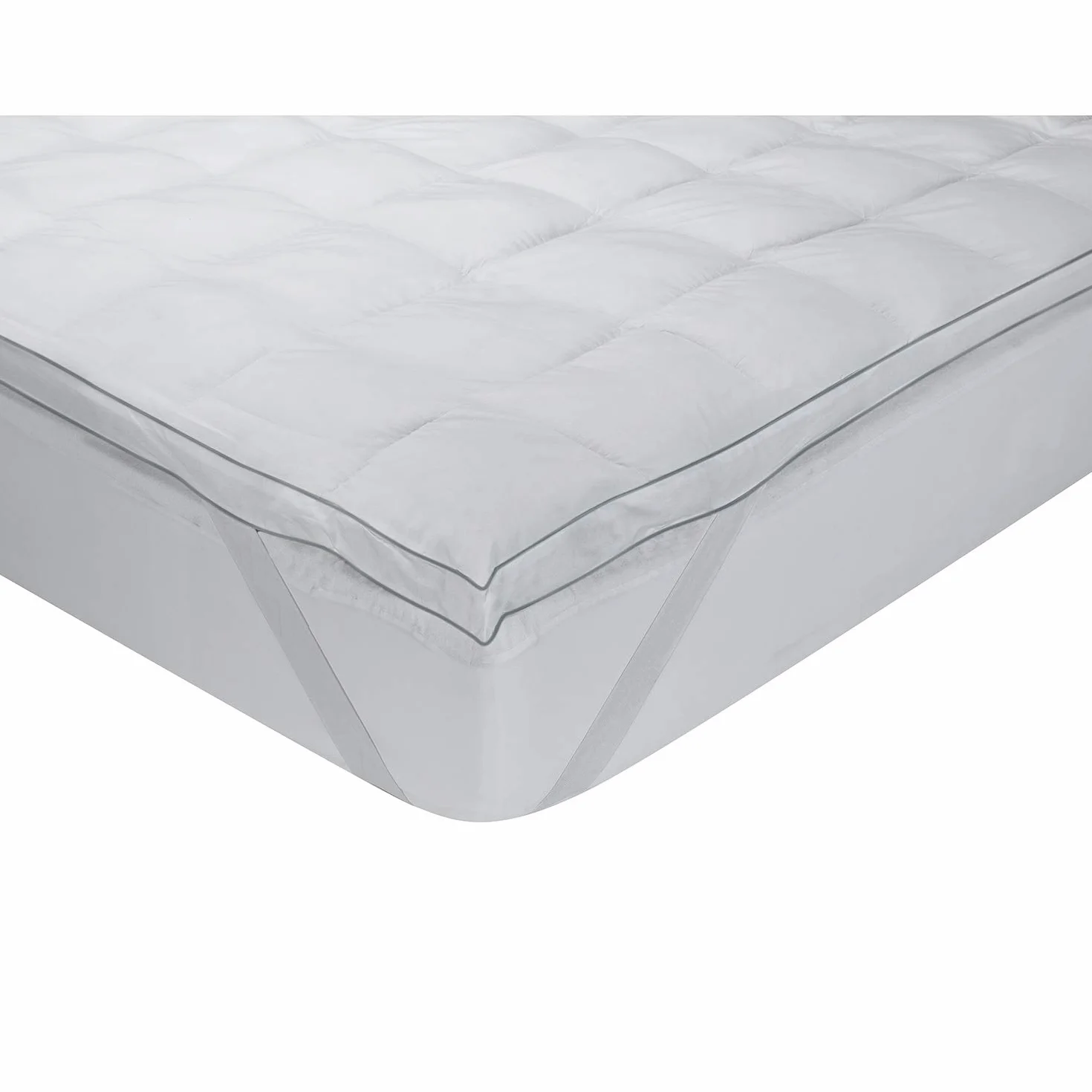 What the Sleep - Topper de Plumas 90x200 cm - Sensación Nube - Sobrecolchón Grosor 5 cm, Pluma 100%, Transpirable Gran Acogida, Extrasuave, Cubrecolchón