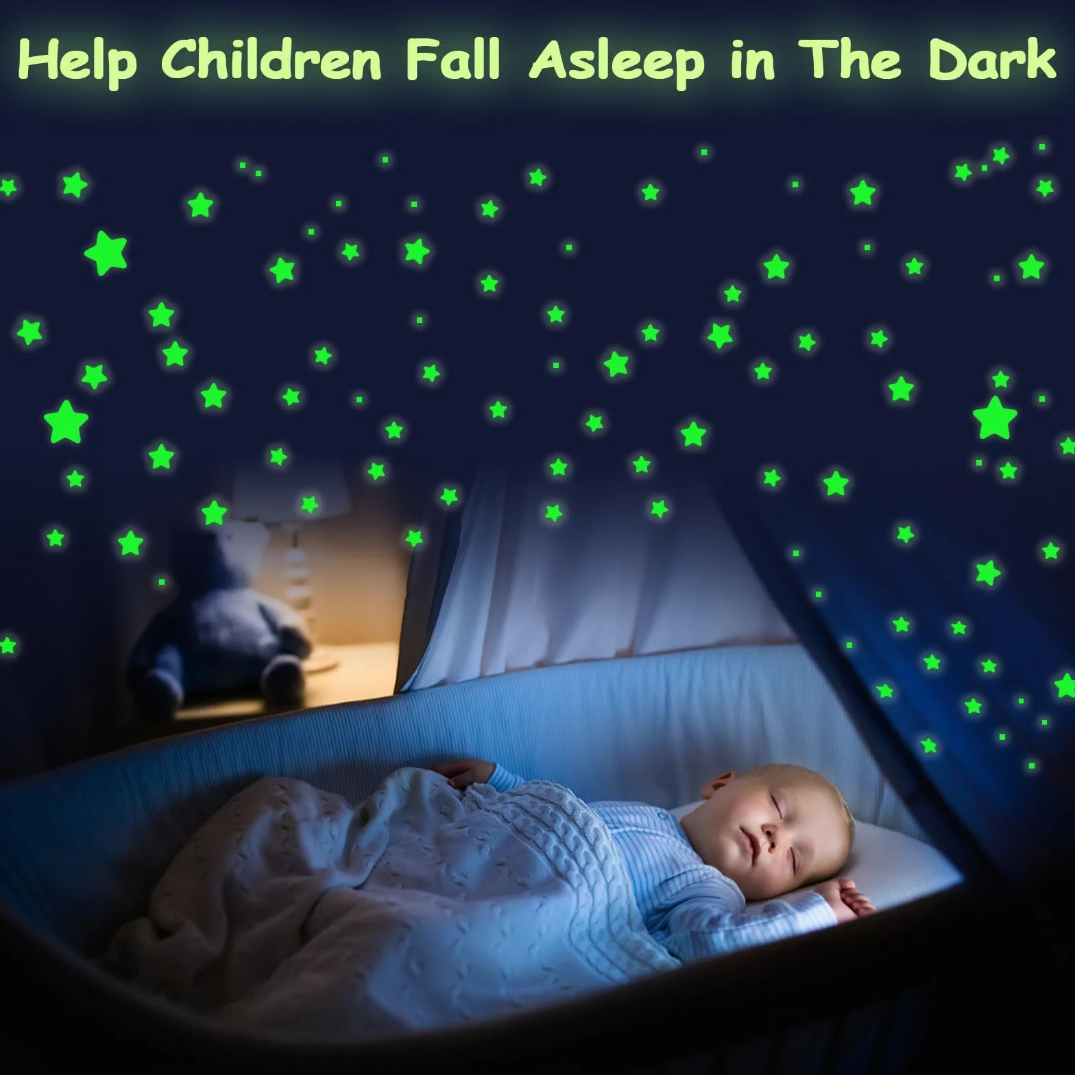 Pegatinas de Estrellas Brillantes en la Oscuridad, Luminosas Adhesivos para Techo y Pared, Decoración de Cielo Estrellado