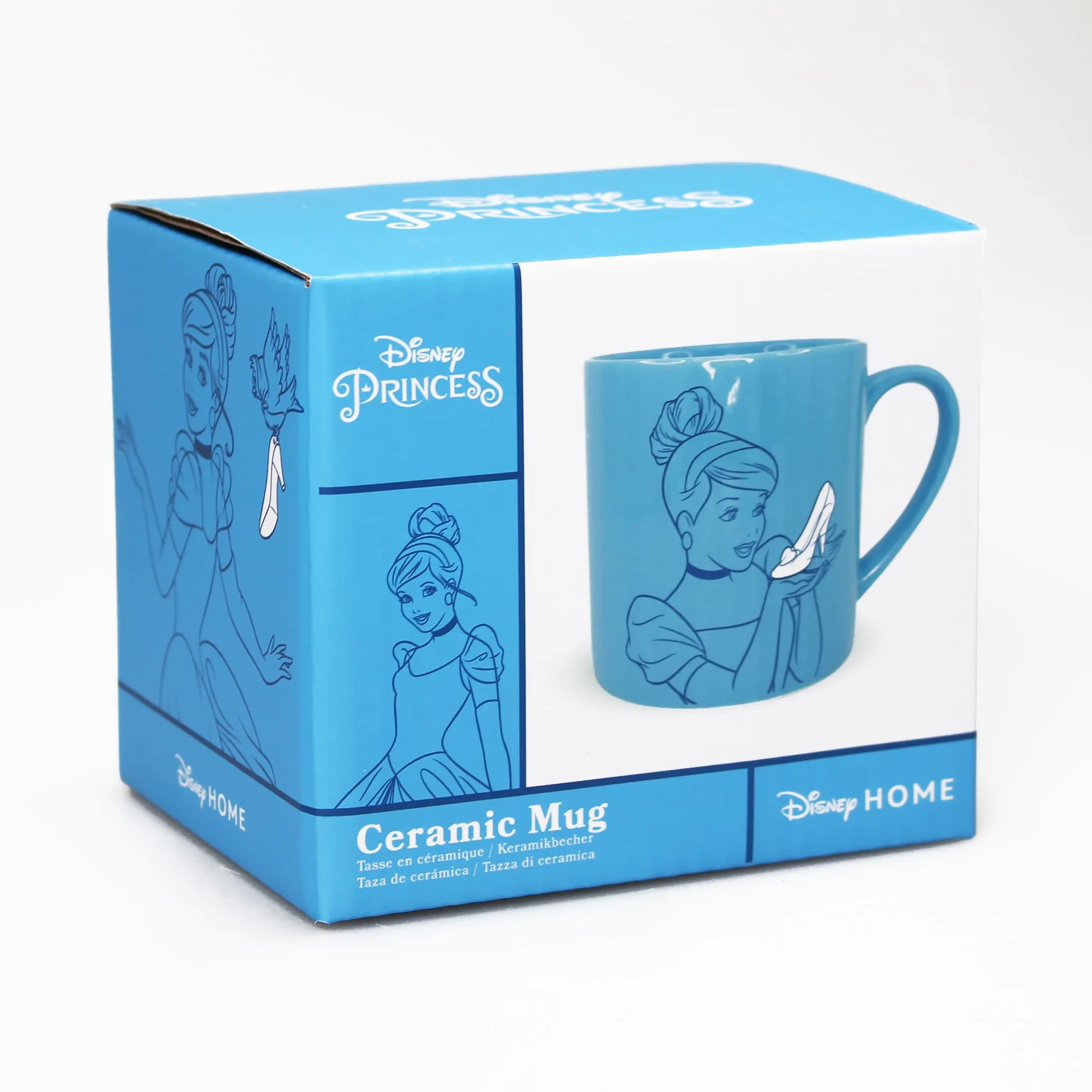 Disney Taza de Cenicienta – Taza en caja – 325 ml – Apto para lavavajillas y microondas Princesa Cenicienta Regalos