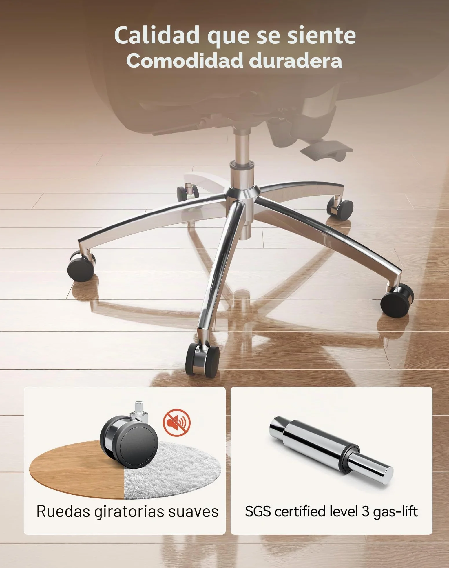 SIHOO Silla de Oficina ergonómica, Respaldo Alto, Asiento Trasero de Malla, Transpirable, reposabrazos 3D Ajustable y Soporte Lumbar, Base de Metal (Negro)
