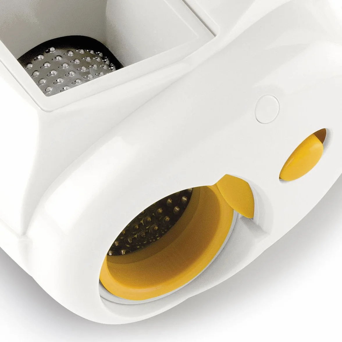 G3 Ferrari G20065 ''Parmino'' Rallador recargable, 12W, 2 rulos de Acero inoxidable, Blanco/Amarillo