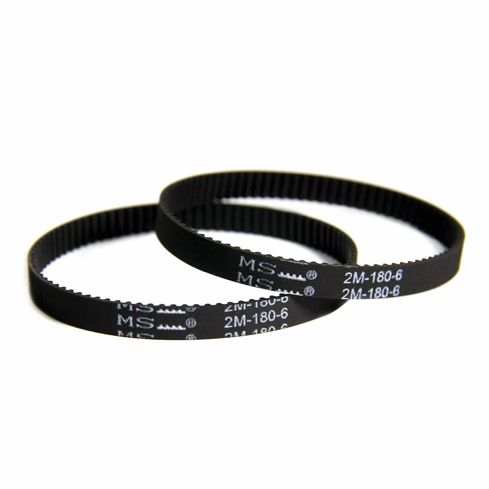 2 uds Correa de transmisión de sincronización 2M-180-6 perímetro 180mm Ancho 6mm Dientes 90 transportador sincrónico Repuesto for aspiradora