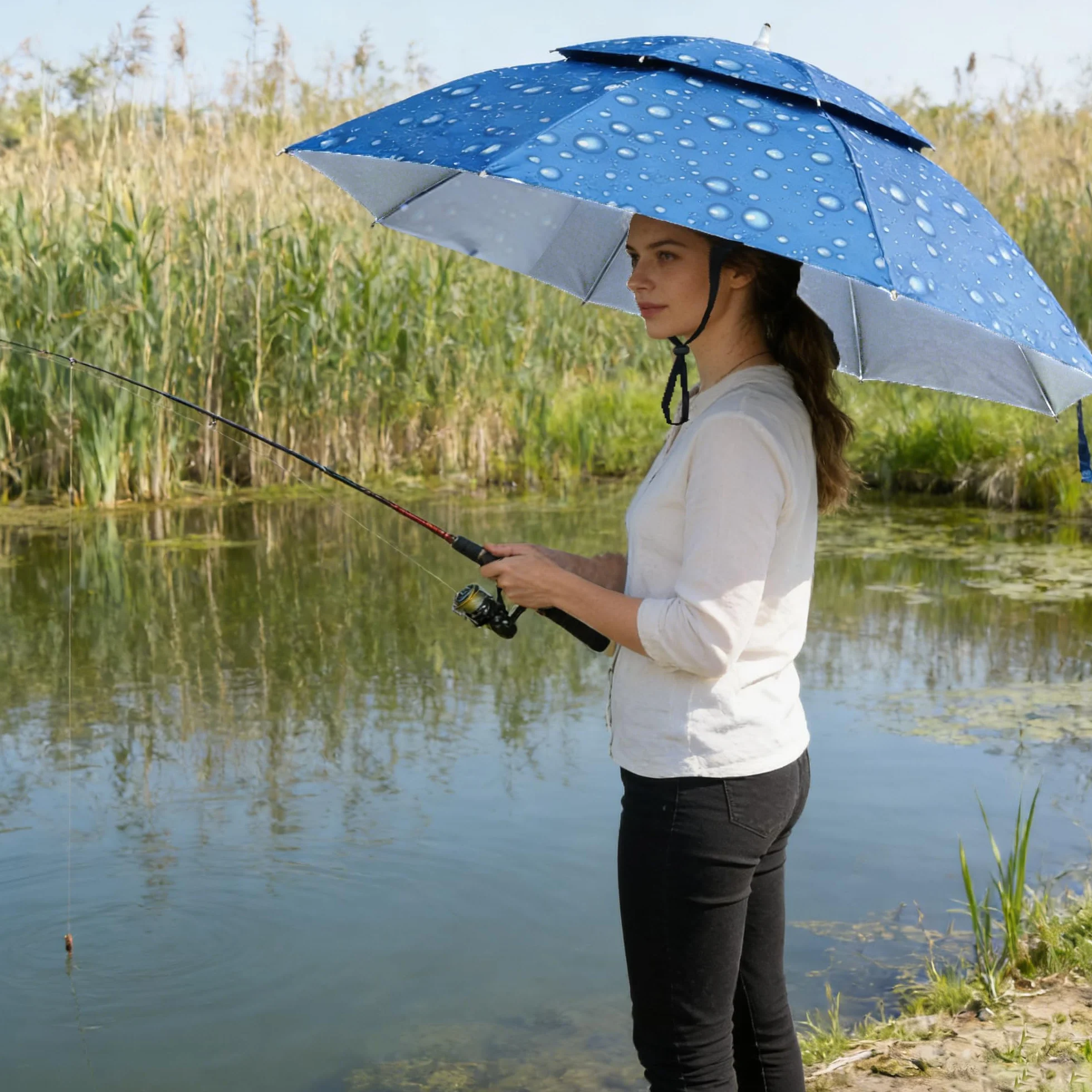 SUQ Paraguas Plegable para Pesca al Aire Libre