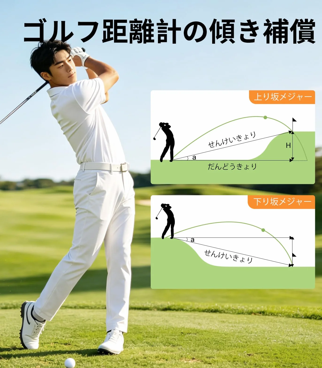 Telémetro de Golf Láser REVASRI 1200 Yardas 6X Inclinación Recargable