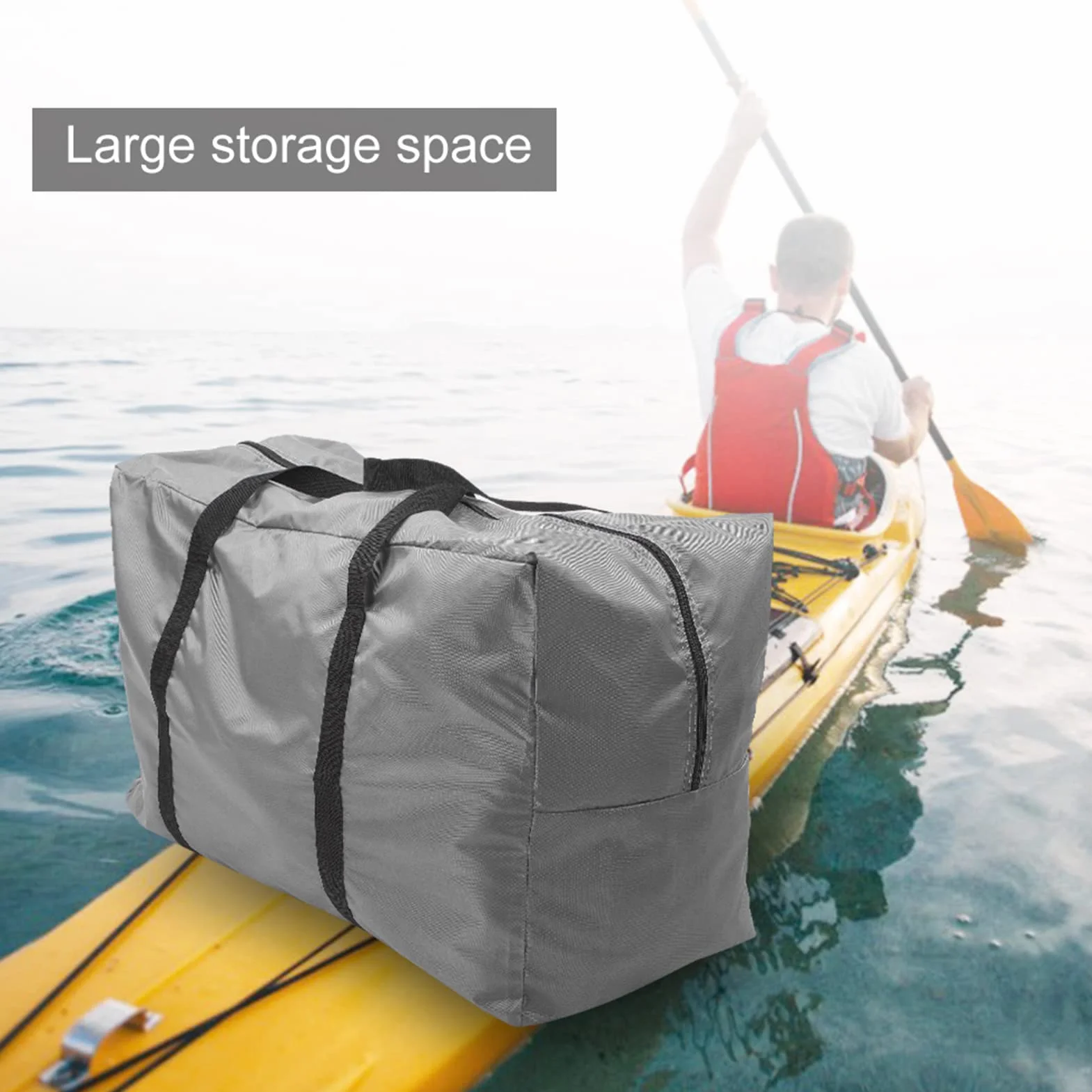 Bolsa de Transporte Plegable para Kayak, Botes Inflables Gris Cemento