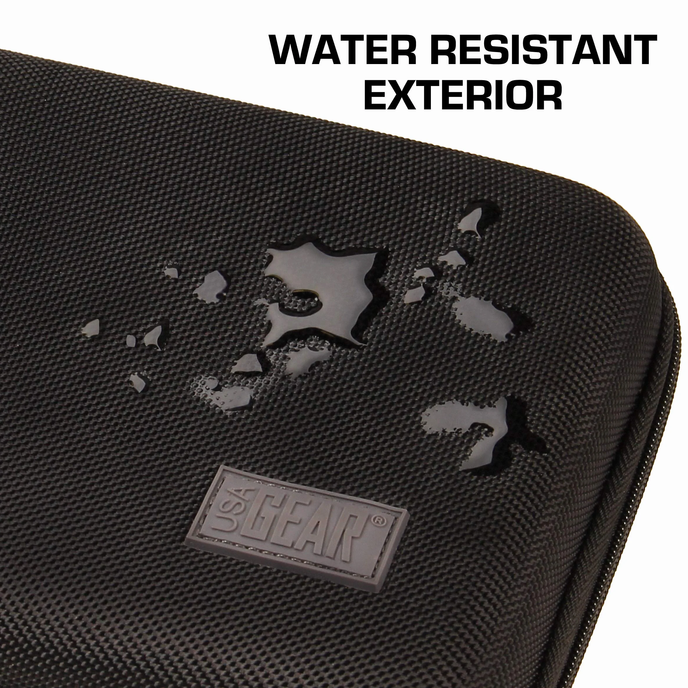 USA Gear - Funda rígida para Dardos (8 Dardos y Accesorios, Puntas, Ejes y Volantes, Compatible con Dardos de Punta Blanda y Punta de Acero, Color Negro