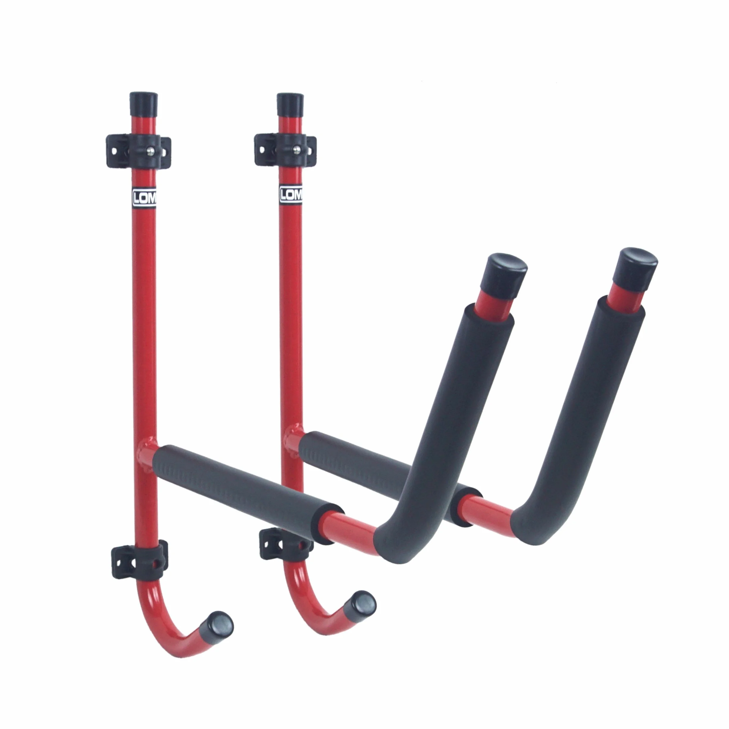 Lomo Soporte de pared plegable para kayak rojo