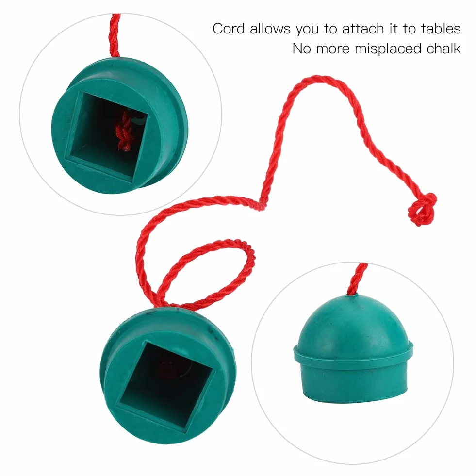 Garosa Soporte de Tiza de Billar, Goma Verde, 4 Piezas, 4x3.5x4cm, Accesorio para Mesa de Billar