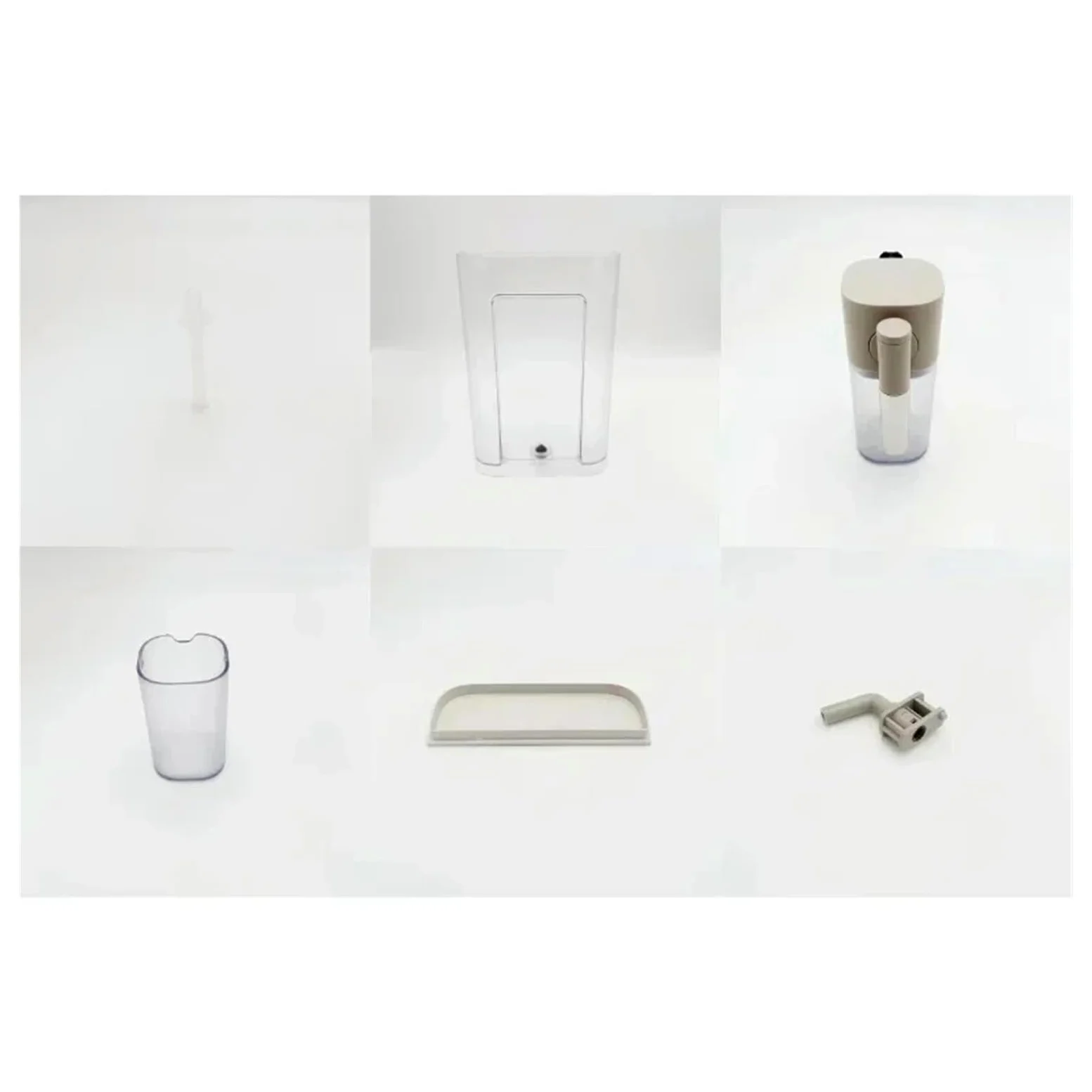 Tanque de agua, tubo de leche, cojín for taza de leche, gotero descalcificador, compatible con máquina de café en cápsulas Nestlé NESPRESSO F111 EN500(Water tank cover)