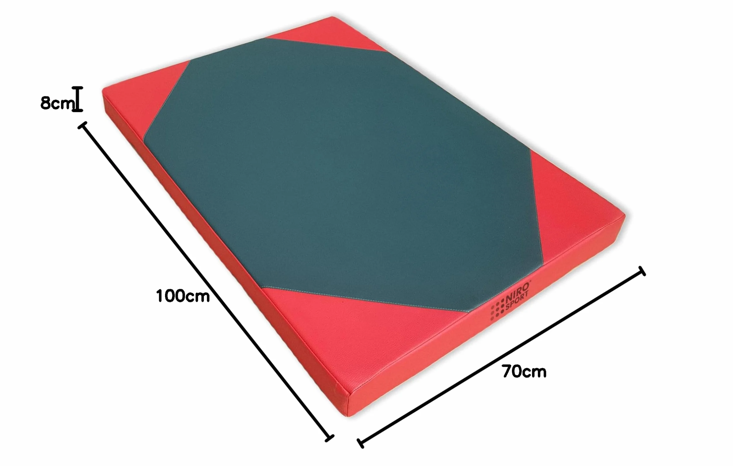 NIROSPORT colchoneta deportiva 100x70x8cm alfombrilla de gimnasia
