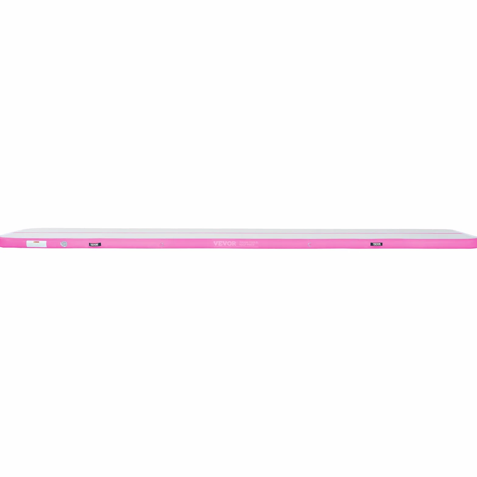 VEVOR Colchoneta Inflable de Gimnasia 10 cm Grosor, Pista de Acrobacia con Bomba Eléctrica, 5 m, Rosa