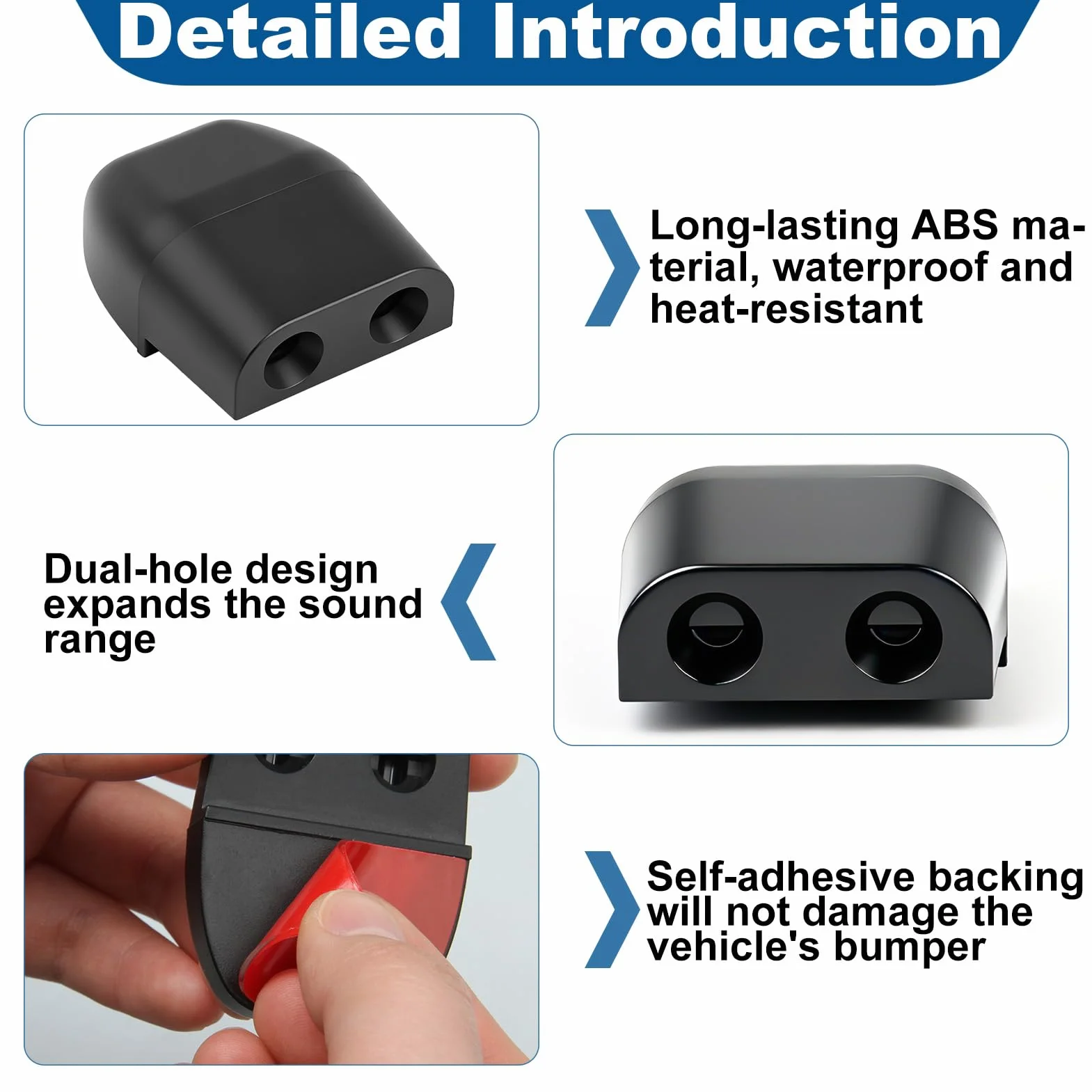 Ahuyentador de Animales para Coche, Silbato Ultrasónico de Caza, Repelente para Coches y Motos, 6 Piezas