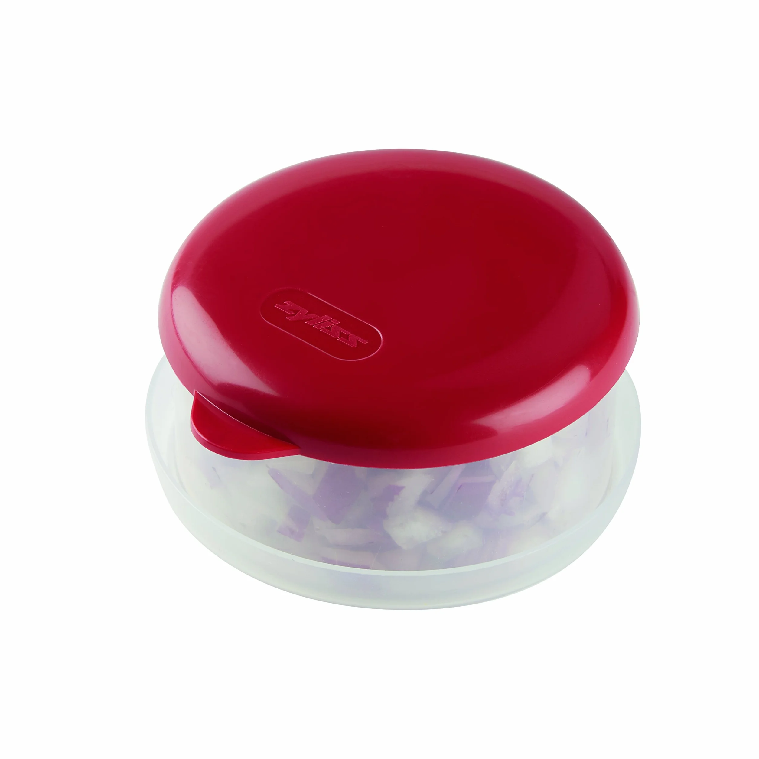 Zyliss Zick Zick Clásica Picadora Manual, Picador de Cebolla, Cortador de Verduras, Plástico/Acero inoxidable, Blanco/Rojo, Apto Para Lavavajillas, E910012
