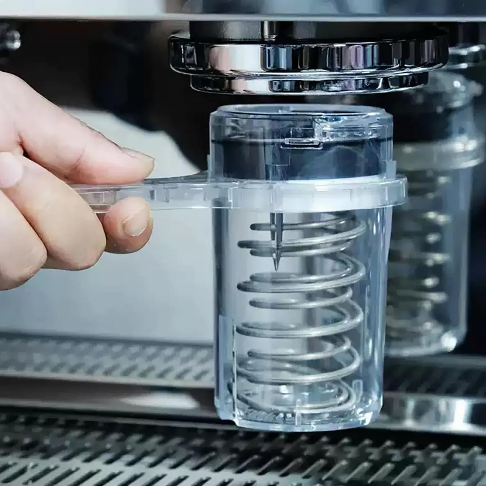 Juego de limpieza para máquina de café, herramientas de retrolavado de 58 mm, liberación automática de presión, ideal para limpiar el cabezal de preparación en casa o barista, fácil de usar