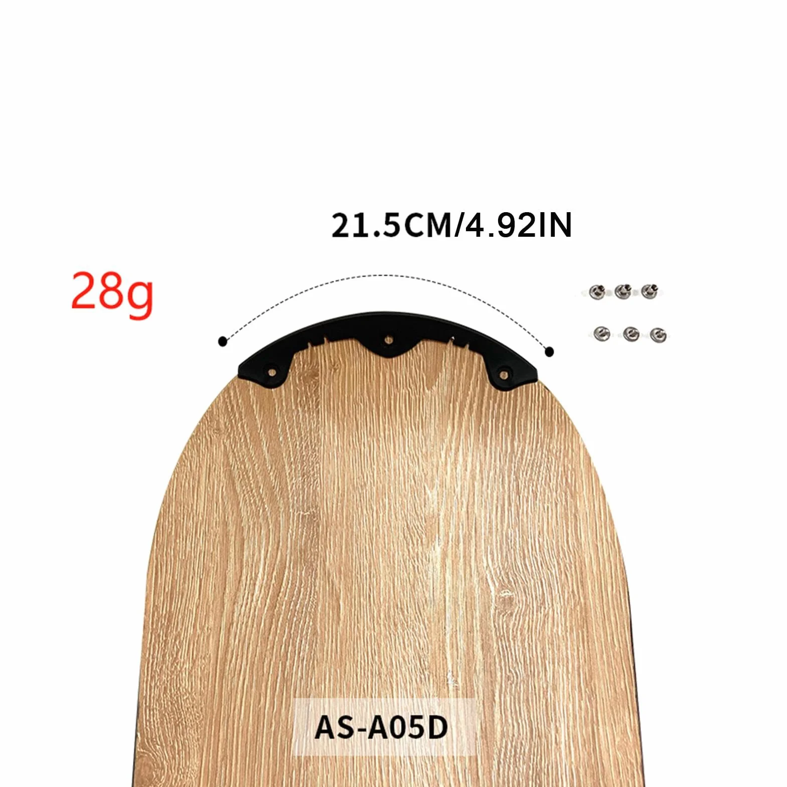 Barra de protección para tabla de snowboard, tira anticolisión, protector de nariz para longboard