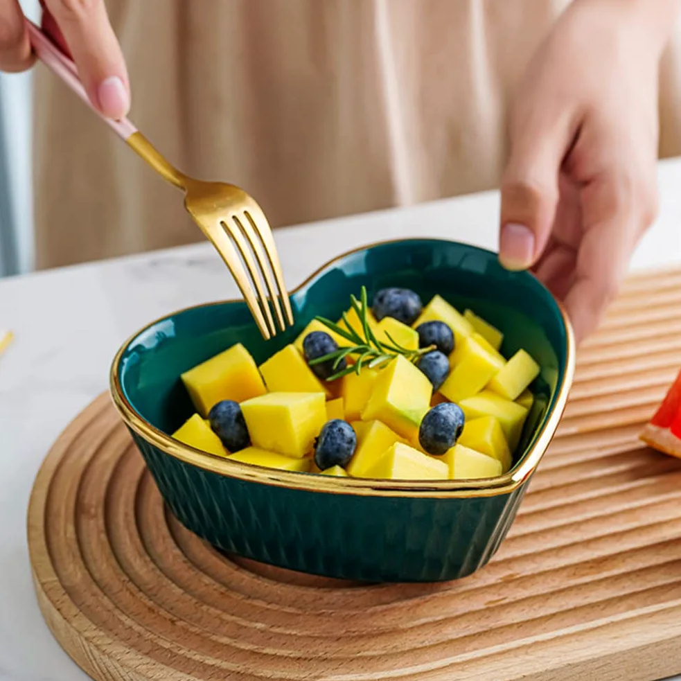 1pc Cuenco Adorable Cuenco versátil Tazón de té de la Tarde Bocadillos Postre Cuenco Cuenco de cerámica Cuencos para Servir Ensaladas Tazón de Fruta Cereal Pasta Cuenco para Mezclar