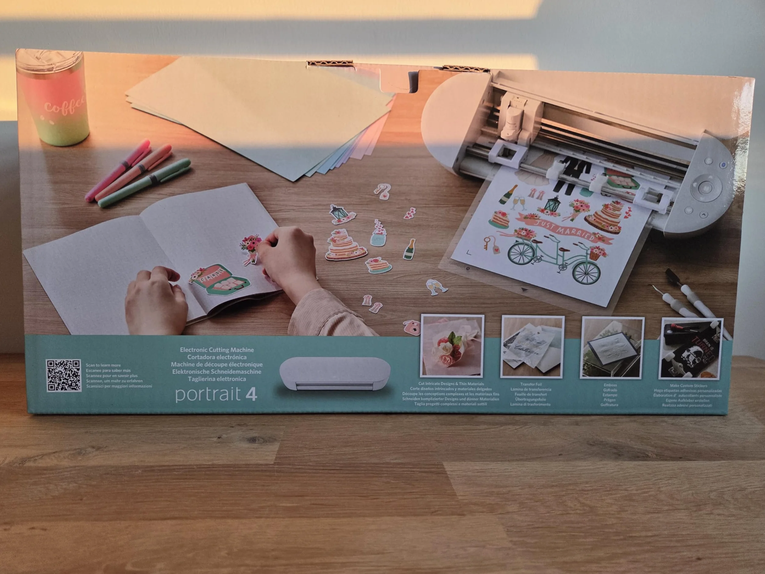 Silhouette America PORTRAIT 4 Plotter de corte 21,5 cm Blanco Una Unidad