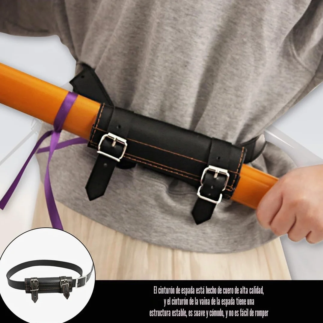 Cinturón para Katana Robusto, Accesorio para Recreaciones, Cosplay y Entusiastas Samurai