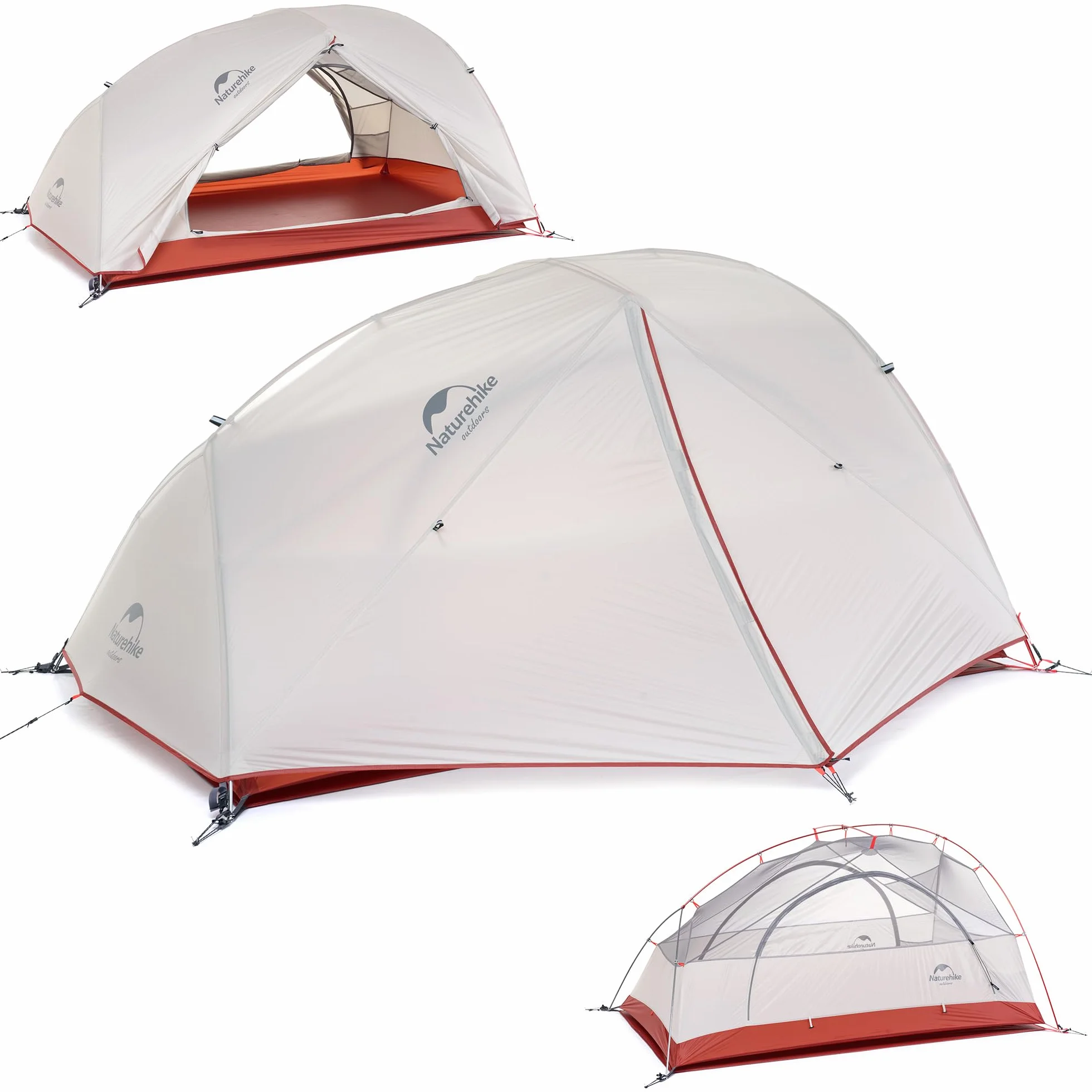 Naturehike Star-River Tienda de Campaña Ultraligera Doble Capa 2 Personas Impermeable Mochilero