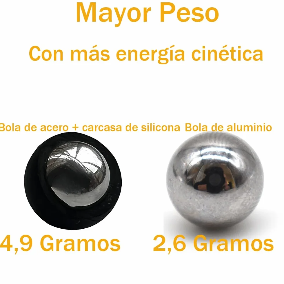 Bolas de Acero de Silicona .50 Calibre 4,9 Gramos para Umarex T4E TR50 HDR50 HDP50 RAM