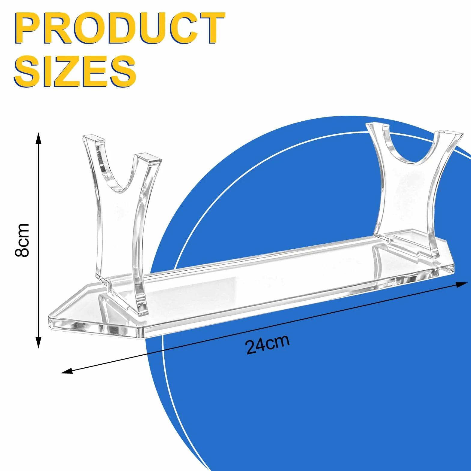 Soporte para Katana Acrílico Transparente Decorativo 1 Pieza