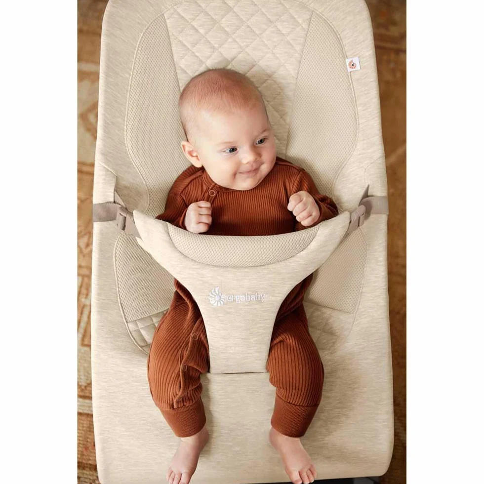Ergobaby Hamaca 3 en 1 Evolve, hamaca ergonómica para recién nacidos, cojín para recién nacido (2,5 kg - 13,2 kg), Cream