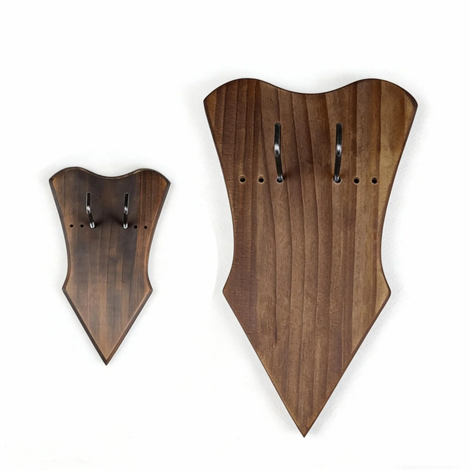 Soporte de Espada de Pared Ajustable de Madera para Exhibición Medieval y Hacha