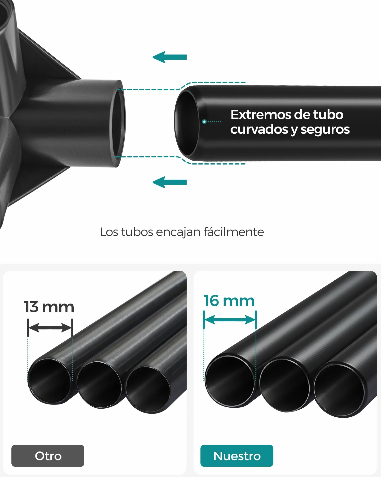 SONGMICS Armario 4 Barras de Ropa Estantes 45x170x167 cm Azul Oscuro