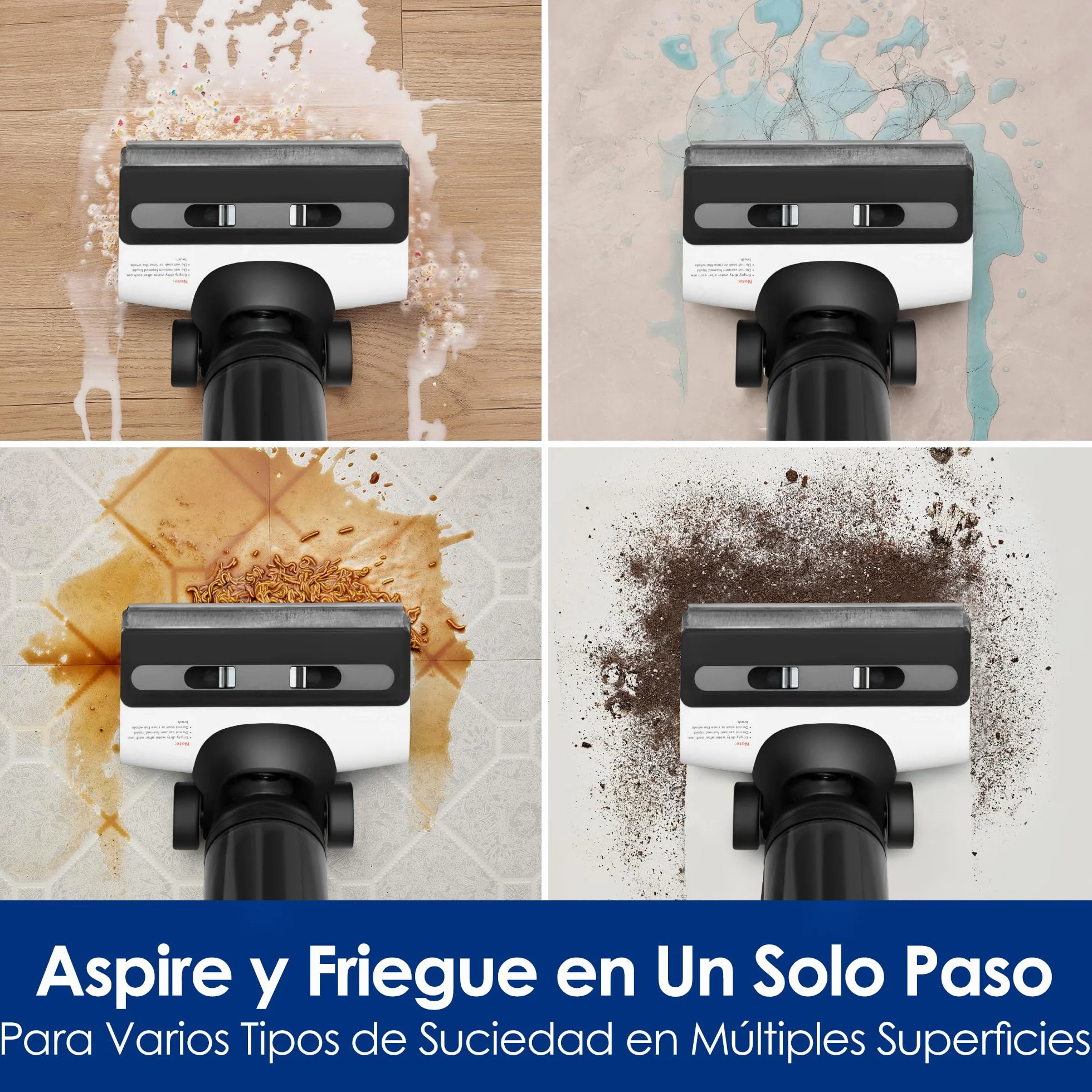 Tineco Floor One S6 – Lavadora de Pisos Inalámbrica Todo en Uno, Limpieza de Bordes de Doble Cara, Tiempo de Funcionamiento Largo, Ideal para Suciedad Pegajosa/Pelo de Mascotas, Autolimpieza
