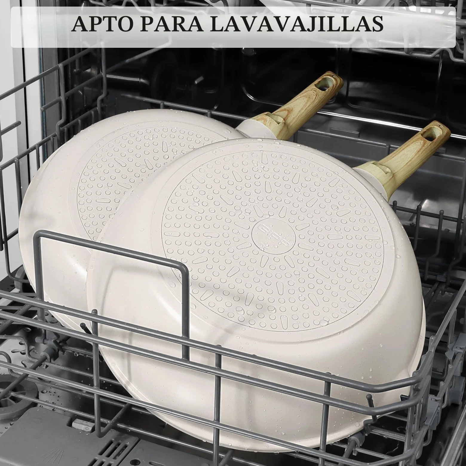 GiPP Sartenes Antiadherentes Con Tapa, 28cm, 4.3 L, CeráMica Profunda, Para InduccióN, Mango Que Se Mantiene FríO, Saludable Y Sin TóXicos.